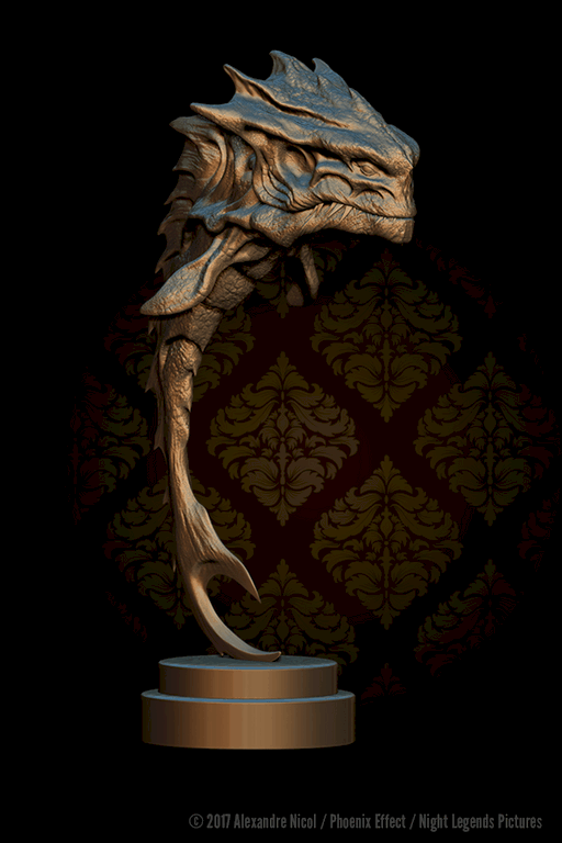 Trophée piranha alien d'or du Festival du film fantastique de Rouen