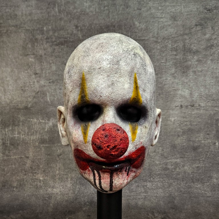 Masque Mad Clown réaliste en silicone