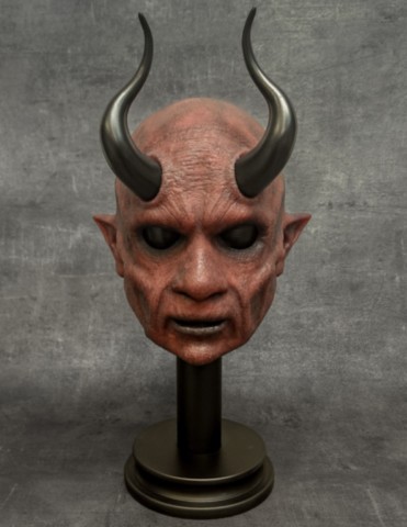 Masque de diable réaliste en silicone