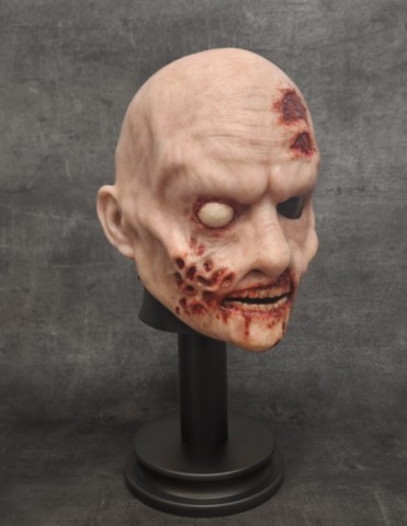 Masque de zombie réaliste en silicone
