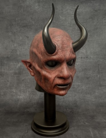 Masque de diable réaliste en silicone