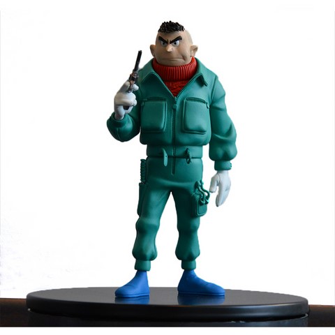 Figurine John Helena dit la murène méchant de l'univers Spirou et Fantasio édition Dupuis