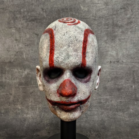 Masque bad clown réaliste en silicone
