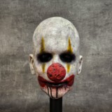 Masque Mad Clown réaliste en silicone